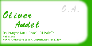 oliver andel business card